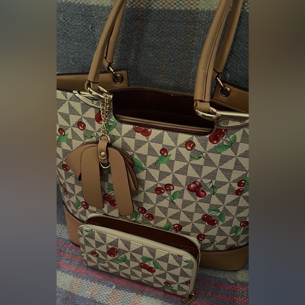 Cherry Purse and Wallet